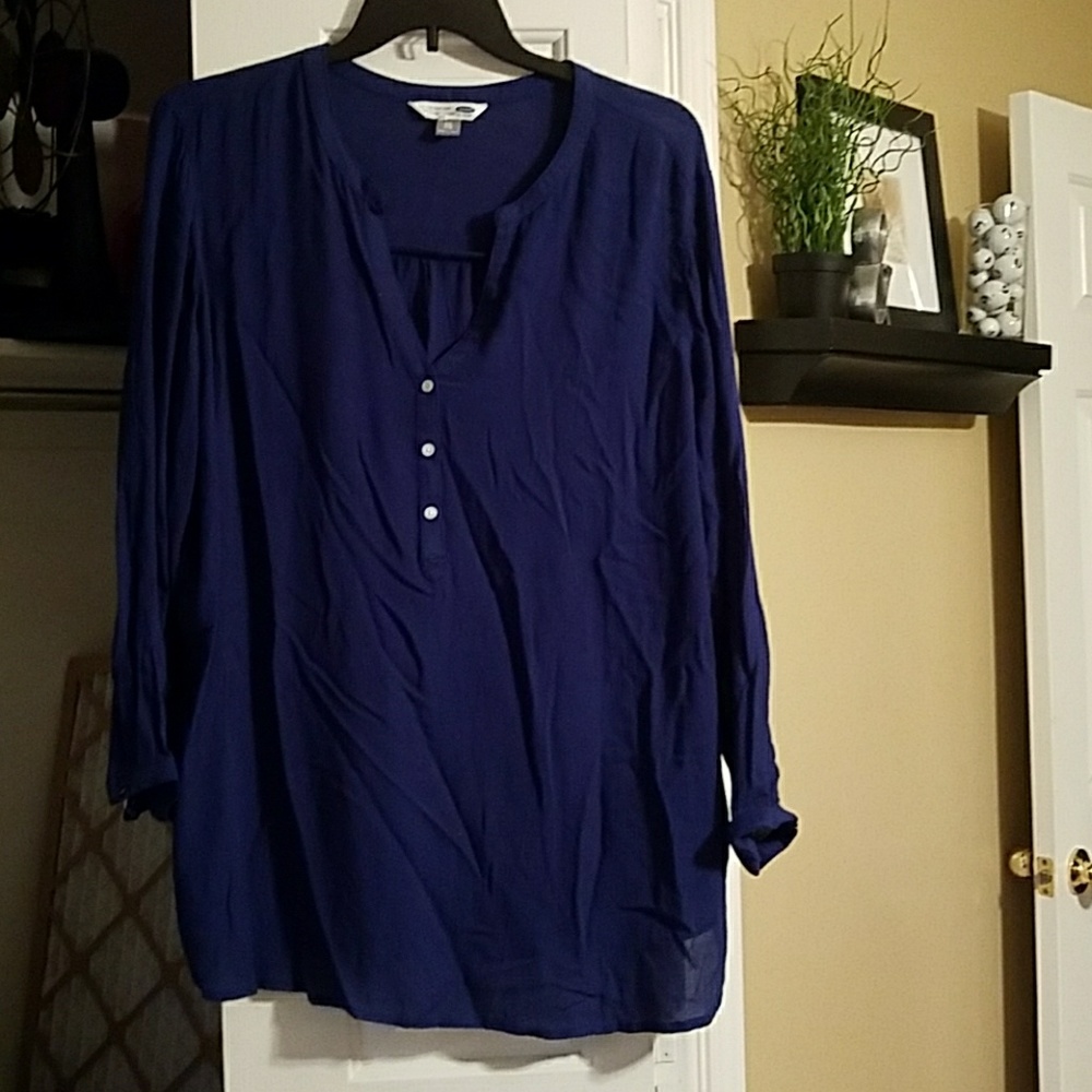 Navy pullover tunic